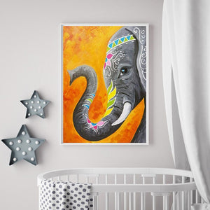 Elefant - volle Diamant-Malerei - 30x40cm