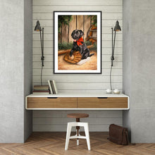 Lade das Bild in den Galerie-Viewer, Hund - volle Diamant-Malerei - 40x30cm
