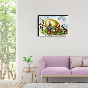 Ostertag - volle Diamant-Malerei - 40x30cm