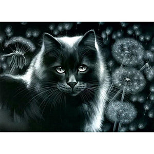 Katze - volle Diamant-Malerei - 40x30cm