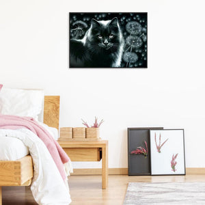 Katze - volle Diamant-Malerei - 40x30cm