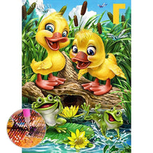 Lade das Bild in den Galerie-Viewer, Ente - volle Diamant-Malerei - 30x40cm
