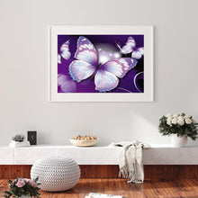 Lade das Bild in den Galerie-Viewer, Schmetterling Blume - volle Diamant-Malerei - 30x40cm
