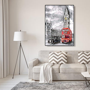 Big Ben - volle Diamant-Malerei - 30x40cm