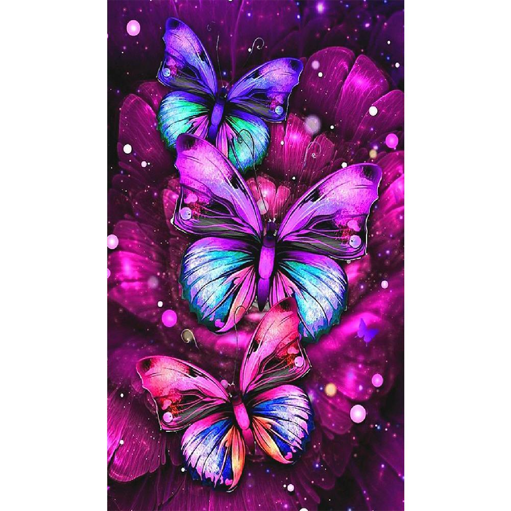 Schmetterling - volle Diamant-Malerei - 30x48cm