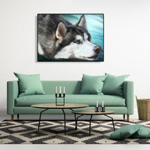 Lade das Bild in den Galerie-Viewer, Hund Headpictures - volle Diamant-Malerei - 40x30cm
