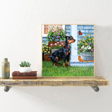 Lade das Bild in den Galerie-Viewer, Hund Frauen - voller runder Diamant - 30x30cm
