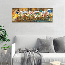 Lade das Bild in den Galerie-Viewer, Schneewittchen und sieben Zwerge - voller runder Diamant - 100x50cm
