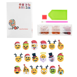 8pcs-Emoticons-Diy Handwerk Aufkleber