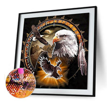 Lade das Bild in den Galerie-Viewer, Adler - voller runder Diamant - 40x40cm
