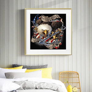 Adler - voller runder Diamant - 40x40cm