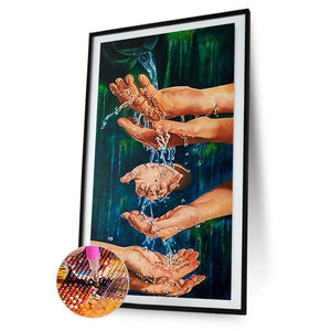 Handation - voller runder Diamant - 45x85cm