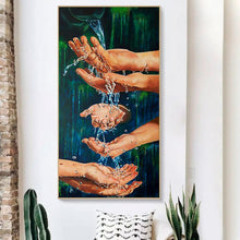 Lade das Bild in den Galerie-Viewer, Handation - voller runder Diamant - 45x85cm
