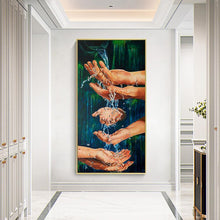 Lade das Bild in den Galerie-Viewer, Handation - voller runder Diamant - 45x85cm
