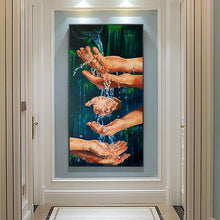 Lade das Bild in den Galerie-Viewer, Handation - voller runder Diamant - 45x85cm
