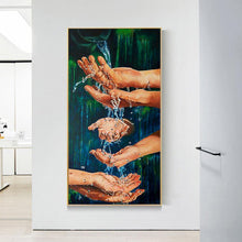 Lade das Bild in den Galerie-Viewer, Handation - voller runder Diamant - 45x85cm
