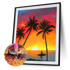 Fantasy Natur - voller runder Diamant - 30x40cm