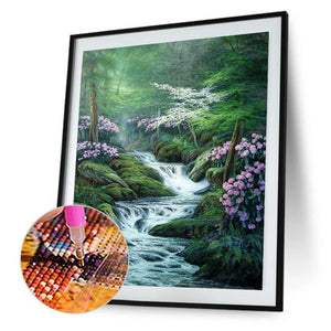 Fantasy Natur - voller runder Diamant - 30x40cm