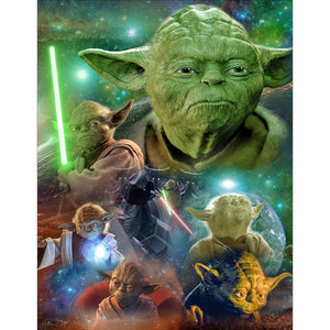 Filmrolle yoda - voller runder Diamant - 40x50cm