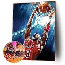 Lade das Bild in den Galerie-Viewer, Basketballspieler - voller Runder Diamant - 30x40cm
