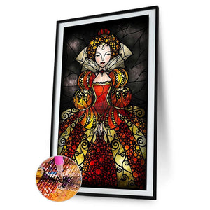 Prinzessin - voller runder Diamant - 45x85cm