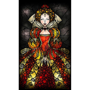 Prinzessin - voller runder Diamant - 45x85cm