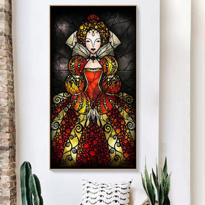 Prinzessin - voller runder Diamant - 45x85cm