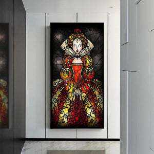 Prinzessin - voller runder Diamant - 45x85cm