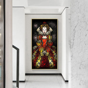 Prinzessin - voller runder Diamant - 45x85cm