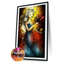 Lade das Bild in den Galerie-Viewer, Mädchen - voller runder Diamant - 45x85cm
