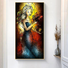 Lade das Bild in den Galerie-Viewer, Mädchen - voller runder Diamant - 45x85cm
