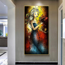 Lade das Bild in den Galerie-Viewer, Mädchen - voller runder Diamant - 45x85cm
