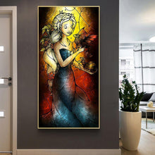 Lade das Bild in den Galerie-Viewer, Mädchen - voller runder Diamant - 45x85cm
