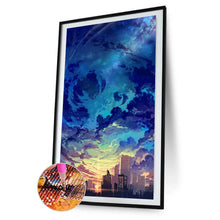 Lade das Bild in den Galerie-Viewer, Himmel - voller runder Diamant - 45x85cm
