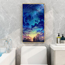 Lade das Bild in den Galerie-Viewer, Himmel - voller runder Diamant - 45x85cm
