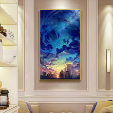 Lade das Bild in den Galerie-Viewer, Himmel - voller runder Diamant - 45x85cm
