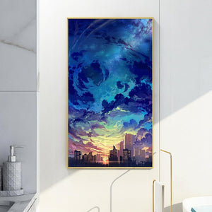 Himmel - voller runder Diamant - 45x85cm