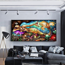 Lade das Bild in den Galerie-Viewer, Meer - Dienstmädchen - voller runder Diamant - 100x50cm
