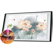 Lade das Bild in den Galerie-Viewer, Lotus - runder runder Diamant - 100x50cm
