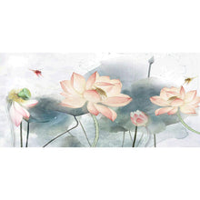 Lade das Bild in den Galerie-Viewer, Lotus - runder runder Diamant - 100x50cm
