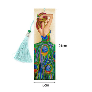 2pcs Pfau-DIY Diamond Painting Lesezeichen