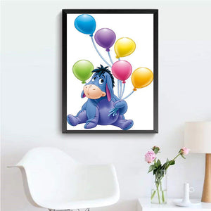 Ballon Esel - voller runder Diamant - 30x40cm