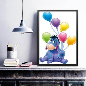 Ballon Esel - voller runder Diamant - 30x40cm