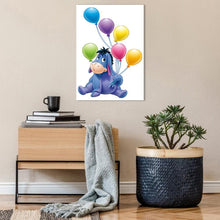 Lade das Bild in den Galerie-Viewer, Ballon Esel - voller runder Diamant - 30x40cm
