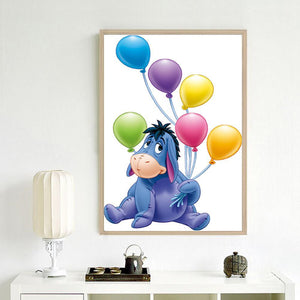 Ballon Esel - voller runder Diamant - 30x40cm