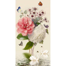 Lade das Bild in den Galerie-Viewer, Blume - voller runder Diamant - 45x85cm
