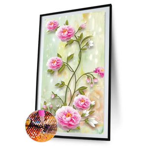 Blume - voller runder Diamant - 45x85cm