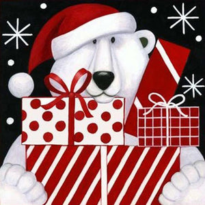 Weihnachten - voller runder Diamant - 30x30cm