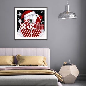 Weihnachten - voller runder Diamant - 30x30cm