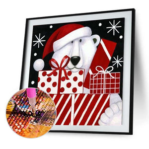 Weihnachten - voller runder Diamant - 30x30cm